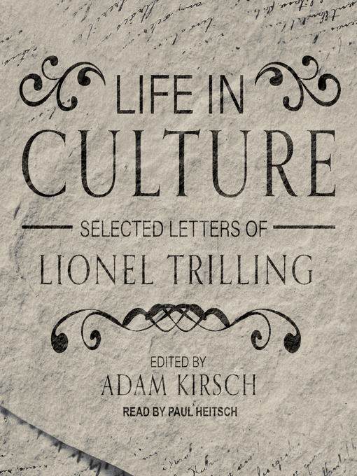Title details for Life in Culture by Lionel Trilling - Available